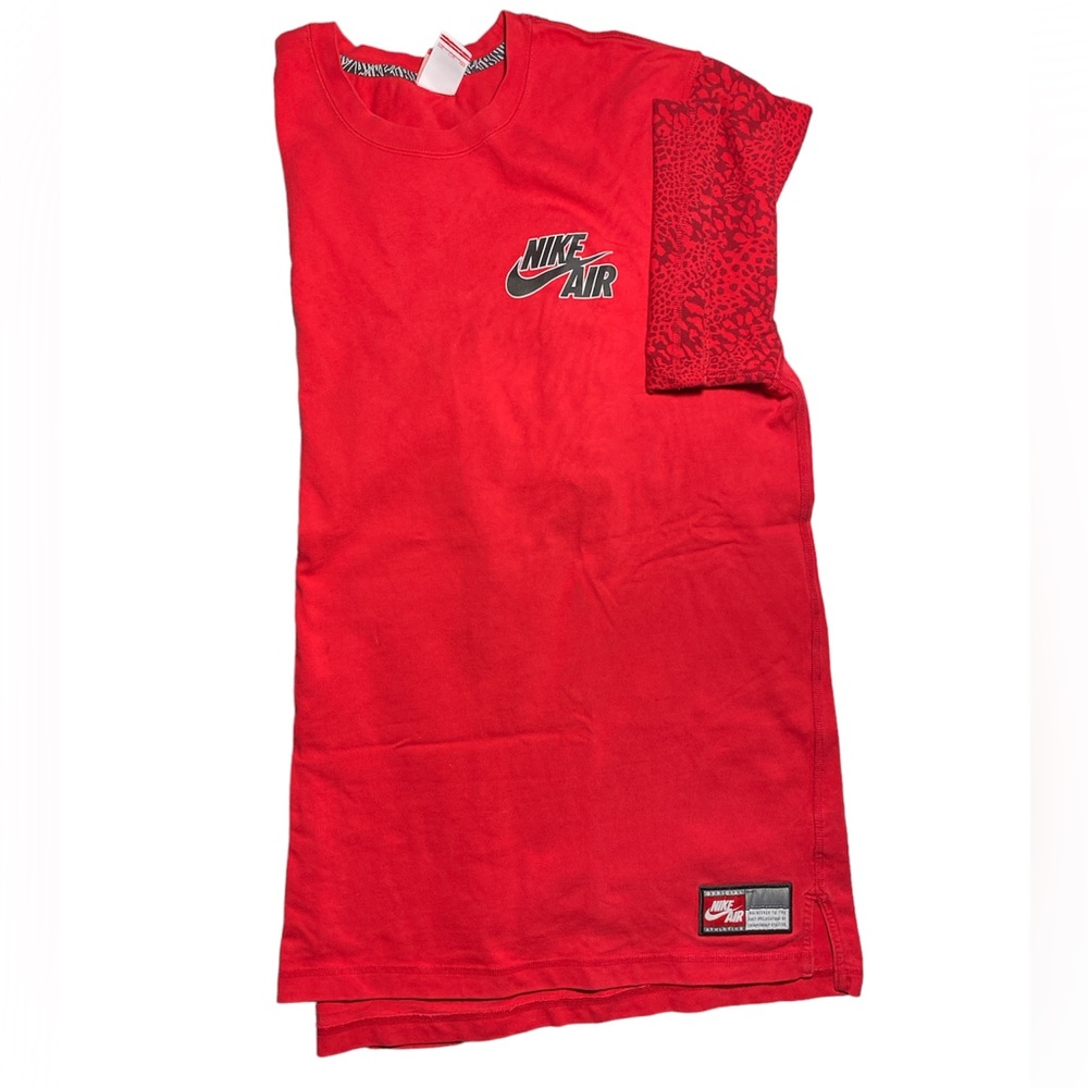 Nike air T-shirt red leopard print 1982
